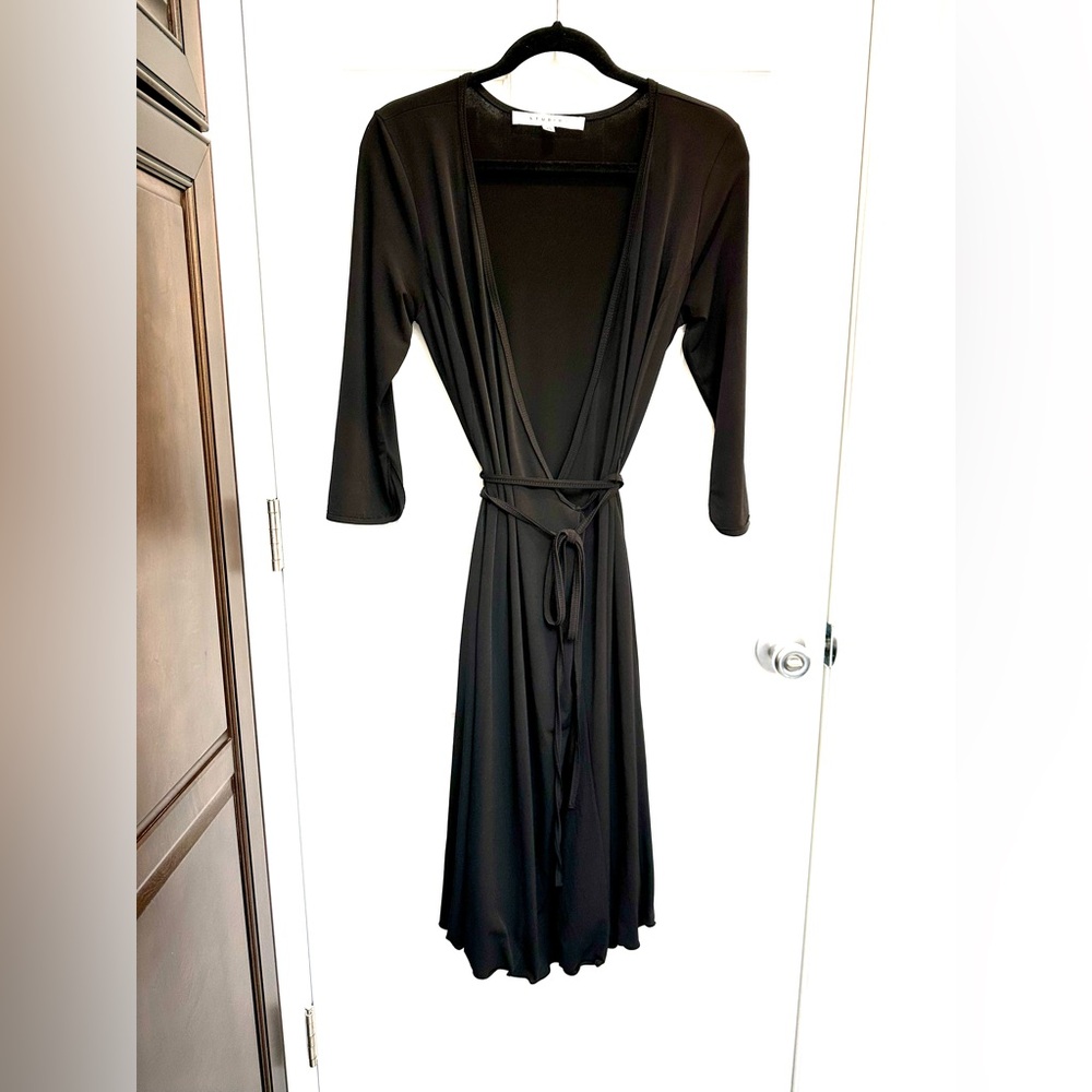 Studio M black wrap dress size XS